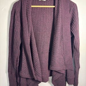 Athleta Women's Plum Draped Cardigan Sweater Large